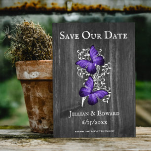 Paarse bijtende vlinder bespaart de datum van beke aankondiging