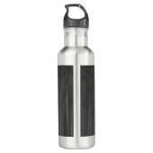 Paarse bijtende vlinder gepersonaliseerd waterfles  (Achterkant)