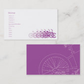 Paarse Bike - Chubby Visitekaartje (Voorkant / Achterkant)