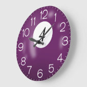 Paarse Billiard #4 Ball Grote Klok (Hoek)