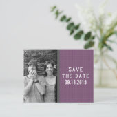 Paarse Binaire Code Foto sparen het Briefkaart van (Staand voorkant)
