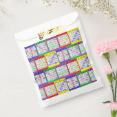 Paarse BINGO Kaart Party Favor Bag Bedankzakje (Gezegeld)