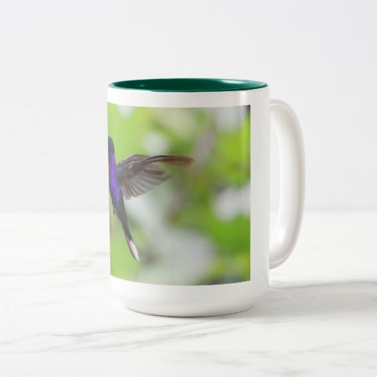 Paarse Bird Coffee Mok (Voorkant rechts)