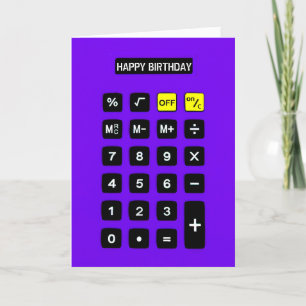 Paarse Birthday Calculator Kaart