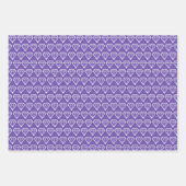 Paarse Black Diamonds hartsterren toevoegen naam Inpakpapier Vel (Voorkant 2)