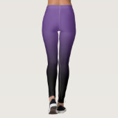 Paarse Black Ombre Leggings (Achterkant)