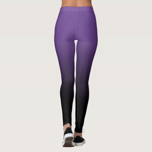 Paarse Black Ombre Leggings (Achterkant)