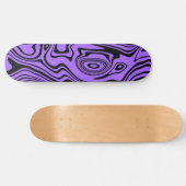 Paarse Black Waves Skateboard of Kies Kleur (Horizontaal)