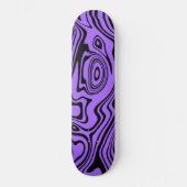 Paarse Black Waves Skateboard of Kies Kleur (Voorkant)
