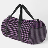 Paarse Black Weave Pattern Duffel Bag Plunjezak (Rechterhoek)