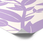 Paarse bladeren botanisch poster (Hoek)