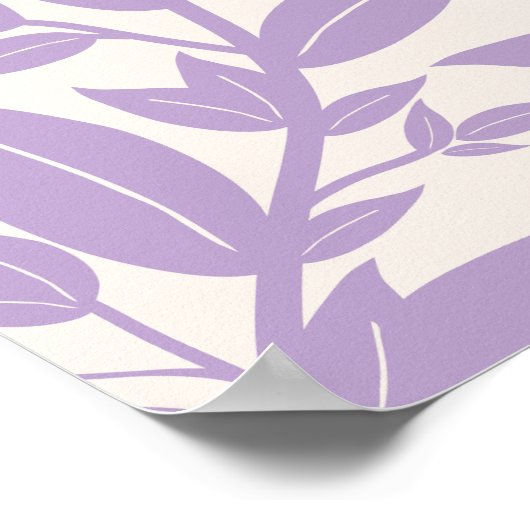 Paarse bladeren botanisch poster (Hoek)