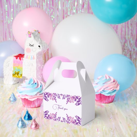 Paarse bladeren bruiloft thema bedankdoosjes (Feest)