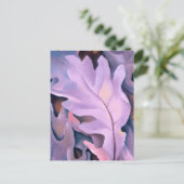 Paarse bladeren door Georgia Okeeffe Briefkaart (Staand voorkant)