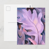 Paarse bladeren door Georgia Okeeffe Briefkaart (Voorkant / Achterkant)