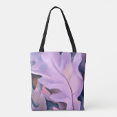 Paarse bladeren door Georgia Okeeffe Tote Bag (Achterkant)