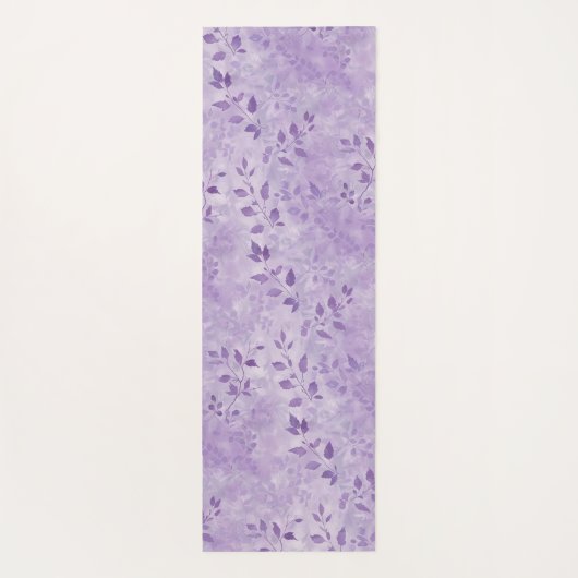 Paarse bladeren en schaduwen yogamat (Achterkant)