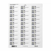 Paarse Bladeren Etiket (Full Sheet)