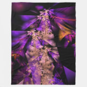 Paarse bladeren fleece deken (Voorkant)