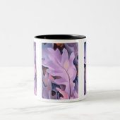 Paarse bladeren, Georgia O'Keeffe, Kaart Tweekleurige Koffiemok (Center)