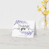 Paarse bladeren Hartelijk dank voor elke gelegenhe Kaart (Gele Bloem)