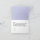 Paarse bladeren Hartelijk dank voor elke gelegenhe Kaart (Binnen)