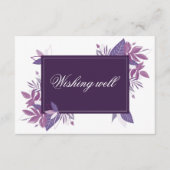 Paarse bladeren huwelijks wensput. Botanisch Informatiekaartje (Voorkant)