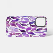 Paarse Bladeren iPhone Hoesje (Achterkant horizontaal)