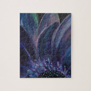 Paarse bladeren legpuzzel