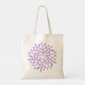Paarse bladeren Mandala Winkelen / Tote Bag (Achterkant)