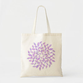 Paarse bladeren Mandala Winkelen / Tote Bag