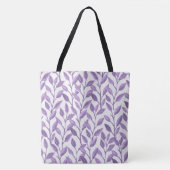 Paarse bladeren tote bag (Voorkant)