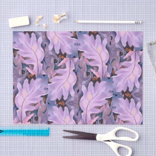 Paarse bladeren van Georgia O'Keeffe, Tissuepapier (Craft)