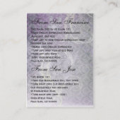 paarse bladeren winter bruiloft routebeschrijving  informatiekaartje (Achterkant)