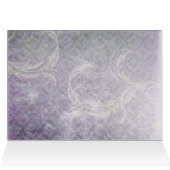 paarse bladeren wintertentafelkaart (Binnen Horizontaal (Boven))