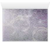 paarse bladeren wintertentafelkaart (Binnen Horizontaal (Onder))