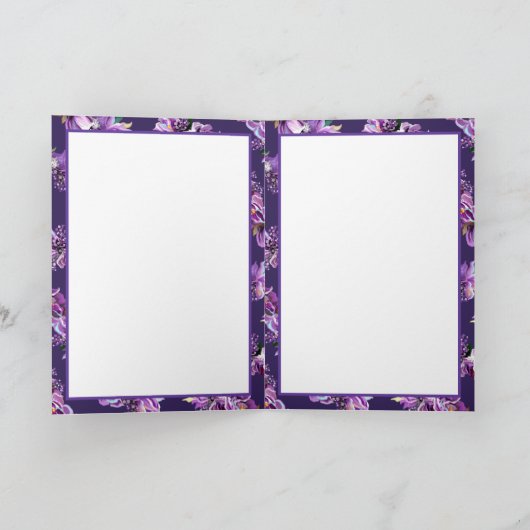 Paarse blanco kaart (Binnen)