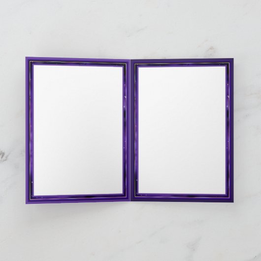 Paarse blanco kaart (Binnen)