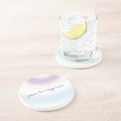 Paarse Blauw Blush Tie-kleurstof Zandsteen Onderzetter (Zijkant)