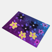 Paarse blauw en geel deurmat (Schuin)