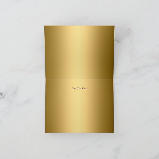 Paarse blauw en gouden maskers maskerade dank u ka bedankkaart (Binnen)