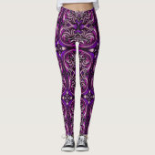 Paarse blauw gepatenteerde Leggings (Voorkant)