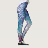 Paarse blauw hemelpatroon leggings (Rechts)