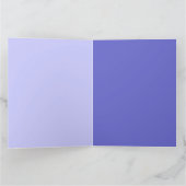 Paarse -blauw Hongaars borduurwerk - naamdag Kaart (Binnen)