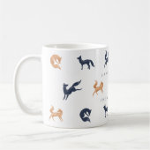 Paarse Blauw & Koper Vakantie Woodland Forest Voss Koffiemok (Links)