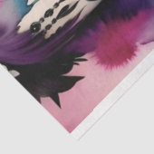 Paarse Blauw Mooie Gothic Performer Decoupage Tissuepapier (Detail)