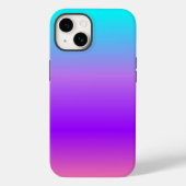Paarse blauw ombre Case-Mate iPhone case (Achterkant)