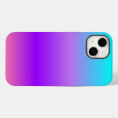 Paarse blauw ombre Case-Mate iPhone case (Achterkant (horizontaal))