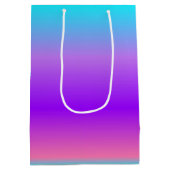 Paarse blauw ombre medium cadeauzakje (Achterkant)