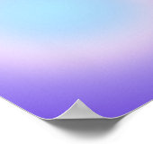 Paarse blauw roze aura gradient poster (Hoek)